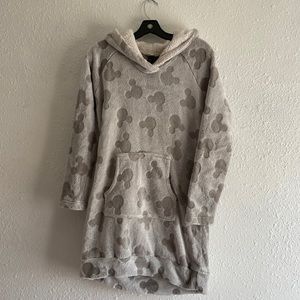 Youth’s Disney Soft Lounge Sherpa Sweater Dress with Hoodie And Pocket